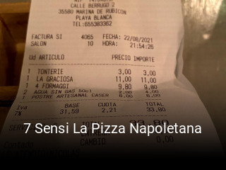 7 Sensi La Pizza Napoletana reservar en línea
