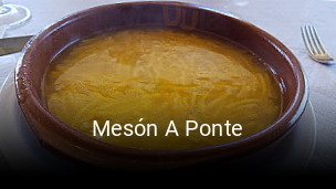 Reserve ahora una mesa en Mesón A Ponte