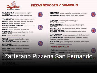 Reserve ahora una mesa en Zafferano Pizzeria San Fernando