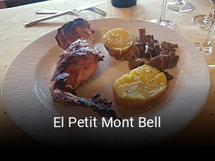El Petit Mont Bell reserva de mesa