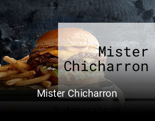 Mister Chicharron reserva de mesa