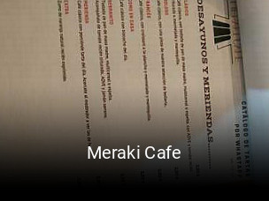 Reserve ahora una mesa en Meraki Cafe