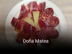 Doña Matea reservar mesa