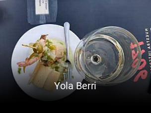 Reserve ahora una mesa en Yola Berri