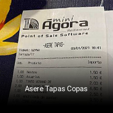 Asere Tapas Copas reserva