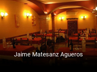 Jaime Matesanz Agueros reserva de mesa