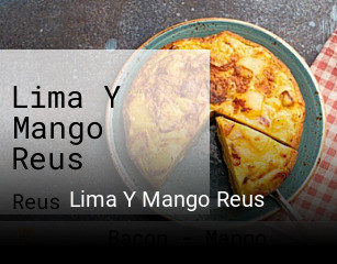 Lima Y Mango Reus reservar mesa