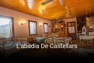 Reserve ahora una mesa en L'abadia De Castellars