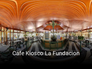 Cafe Kiosco La Fundacion reservar mesa