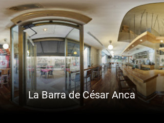 La Barra de César Anca reserva