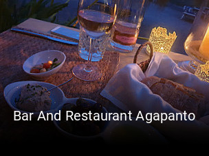 Reserve ahora una mesa en Bar And Restaurant Agapanto