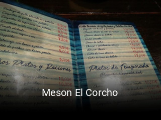Reserve ahora una mesa en Meson El Corcho