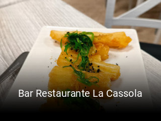 Bar Restaurante La Cassola reserva de mesa