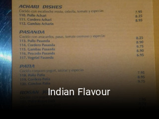 Indian Flavour reserva de mesa