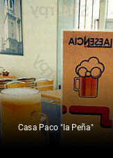 Casa Paco "la Peña" reservar mesa