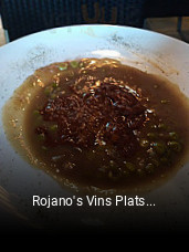Rojano's Vins Plats Copes reserva de mesa