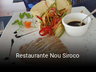 Reserve ahora una mesa en Restaurante Nou Siroco