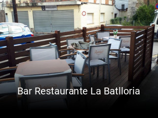 Bar Restaurante La Batlloria reservar en línea