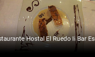 Restaurante Hostal El Ruedo Ii Bar Espana reserva de mesa