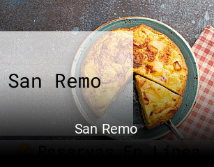 San Remo reservar en línea