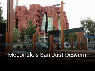Mcdonald's San Just Desvern reservar en línea