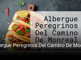 Reserve ahora una mesa en Albergue Peregrinos Del Camino De Monreal