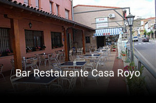 Bar Restaurante Casa Royo reserva de mesa