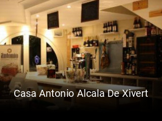 Casa Antonio Alcala De Xivert reservar mesa