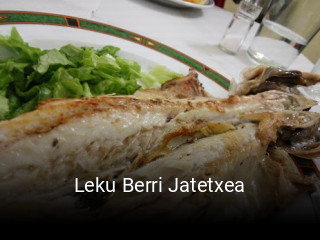 Reserve ahora una mesa en Leku Berri Jatetxea