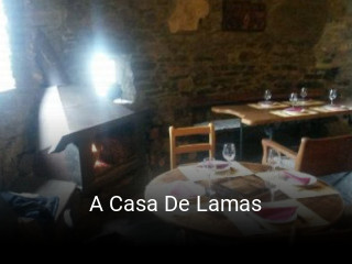 Reserve ahora una mesa en A Casa De Lamas