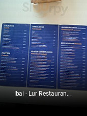 Ibai - Lur Restaurante reservar mesa