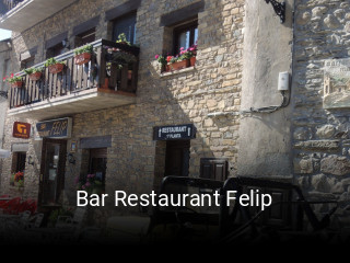 Bar Restaurant Felip reserva de mesa