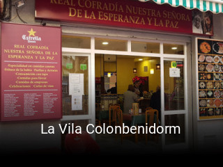 La Vila Colonbenidorm reservar mesa