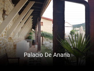 Reserve ahora una mesa en Palacio De Anana
