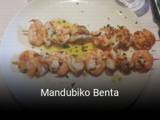 Reserve ahora una mesa en Mandubiko Benta