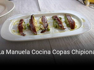 Reserve ahora una mesa en La Manuela Cocina Copas Chipiona