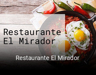 Restaurante El Mirador reservar mesa