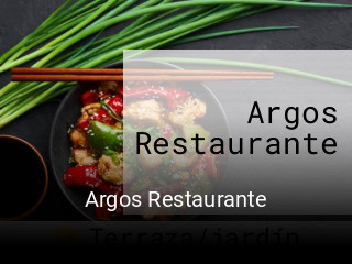 Reserve ahora una mesa en Argos Restaurante