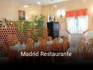 Madrid Restaurante reservar mesa