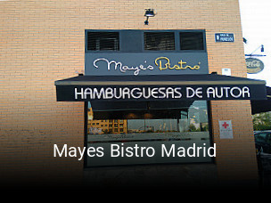 Reserve ahora una mesa en Mayes Bistro Madrid