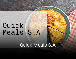 Quick Meals S.A reservar mesa