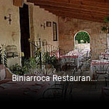 Reserve ahora una mesa en Biniarroca Restaurante