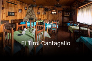 Reserve ahora una mesa en El Tirol Cantagallo