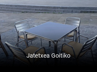 Jatetxea Goitiko reserva de mesa