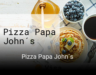 Pizza Papa John´s reservar en línea