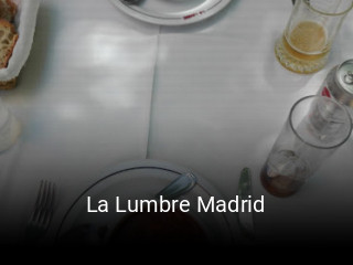 Reserve ahora una mesa en La Lumbre Madrid