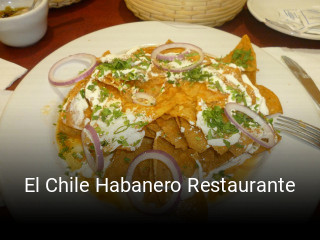Reserve ahora una mesa en El Chile Habanero Restaurante