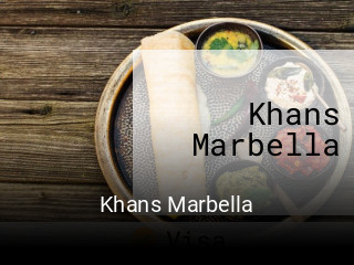 Reserve ahora una mesa en Khans Marbella