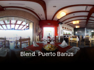 Reserve ahora una mesa en Blend. Puerto Banus