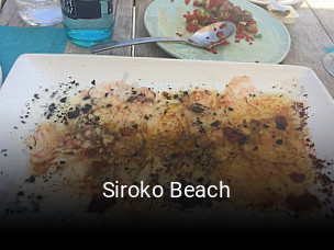 Siroko Beach reserva de mesa
